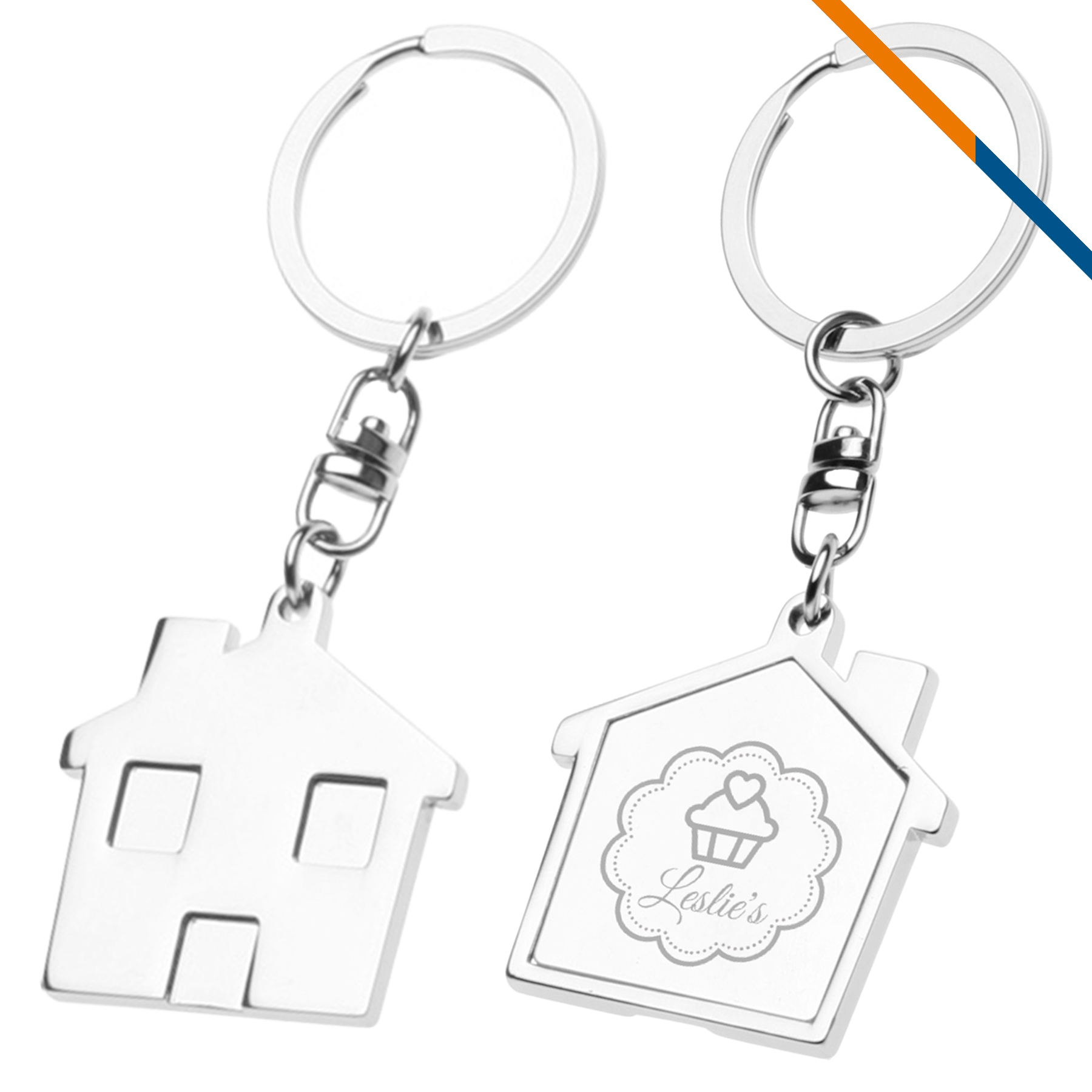 Lively House Metal Keychains 3