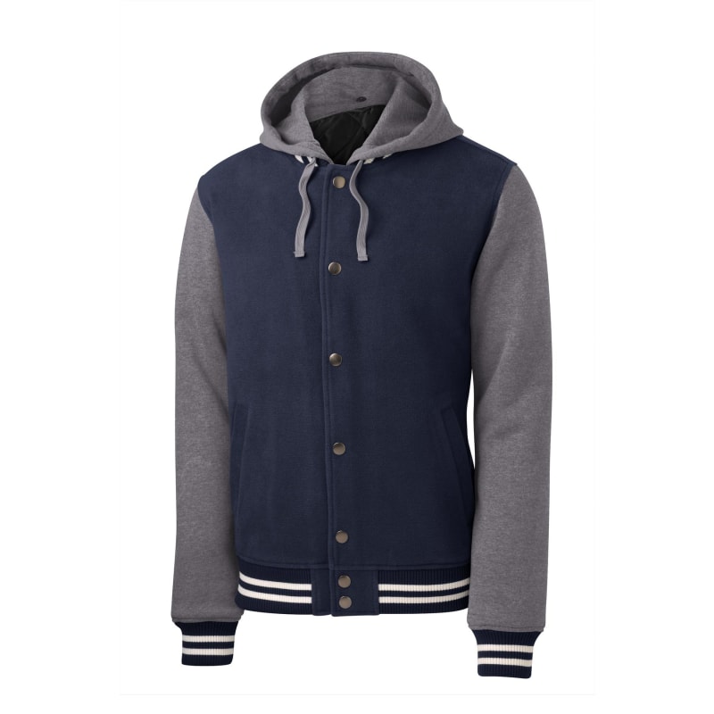 Sport-Tek Insulated Letterman Jacket. 6