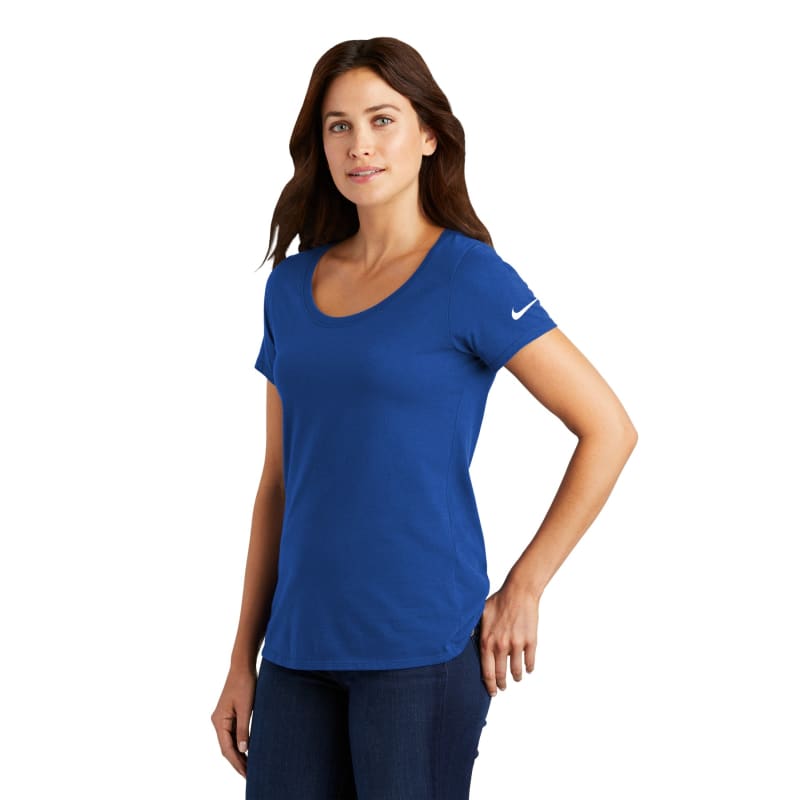 Nike Ladies Dri-FIT Cotton/Poly Scoop Neck Tee. 19