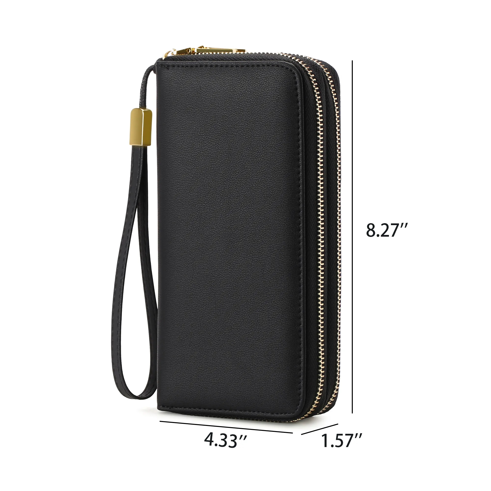 Double Zip Leather Ladies Wallet 10
