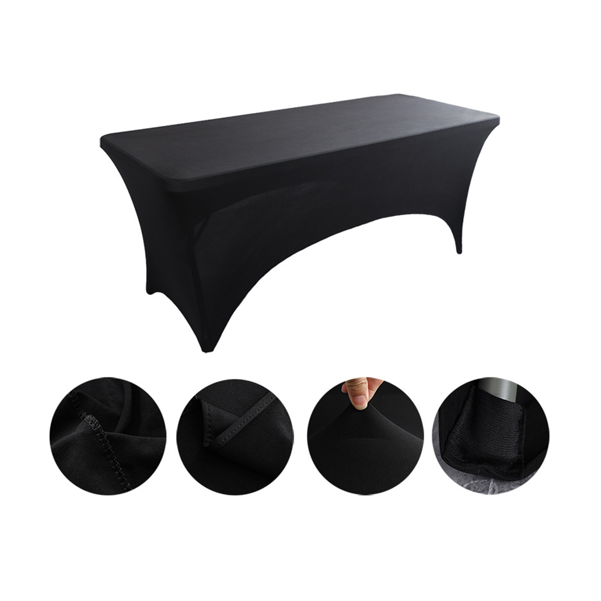 Six Foot Elastic Table Cover For Hotel And Restaurant Use 14