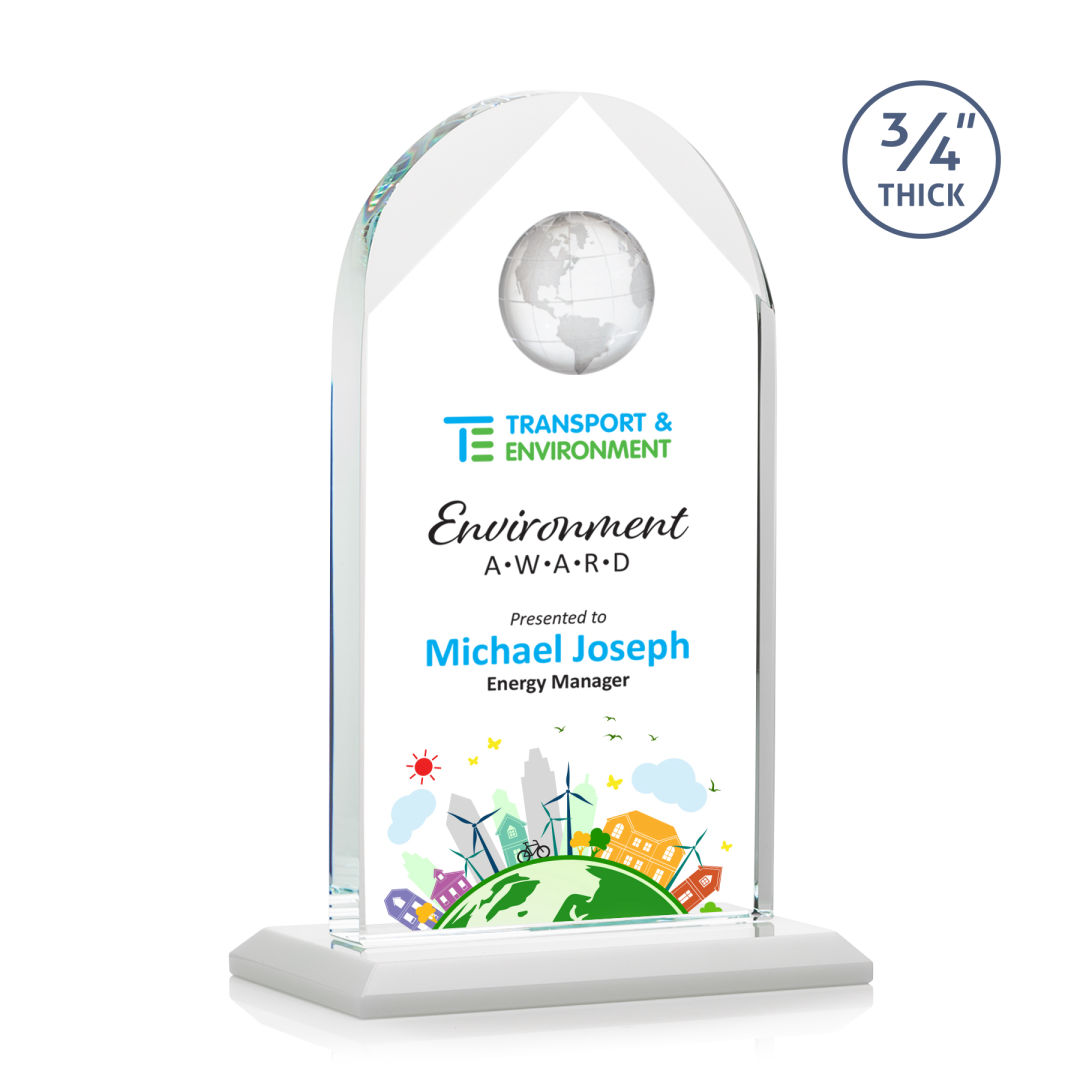 Blake Globe VividPrint™ Award - White 7