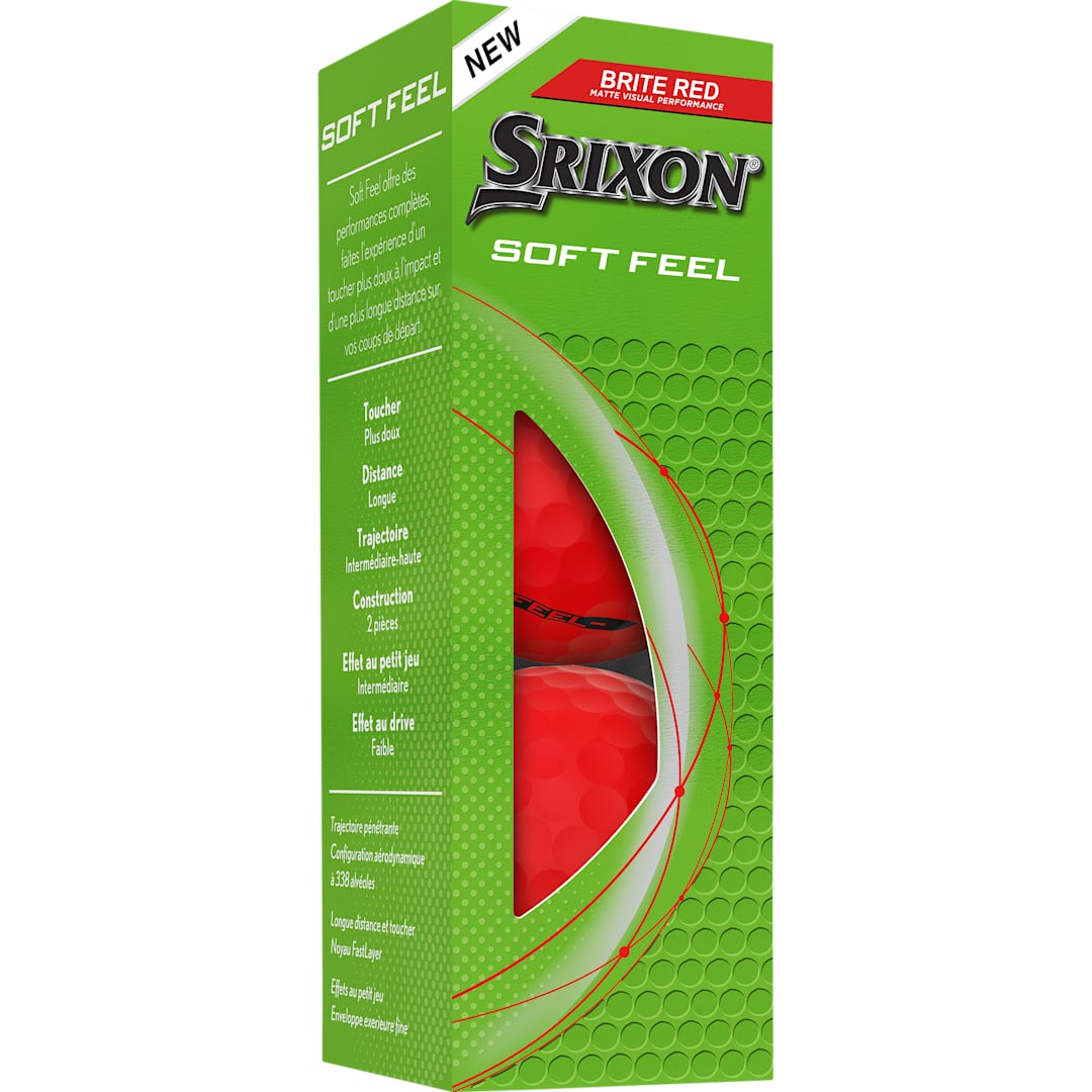 Srixon Soft Feel BRITE Golf Balls - 3 Pack 25