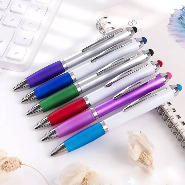 Custom Curvy stylus ballpoint pen 2
