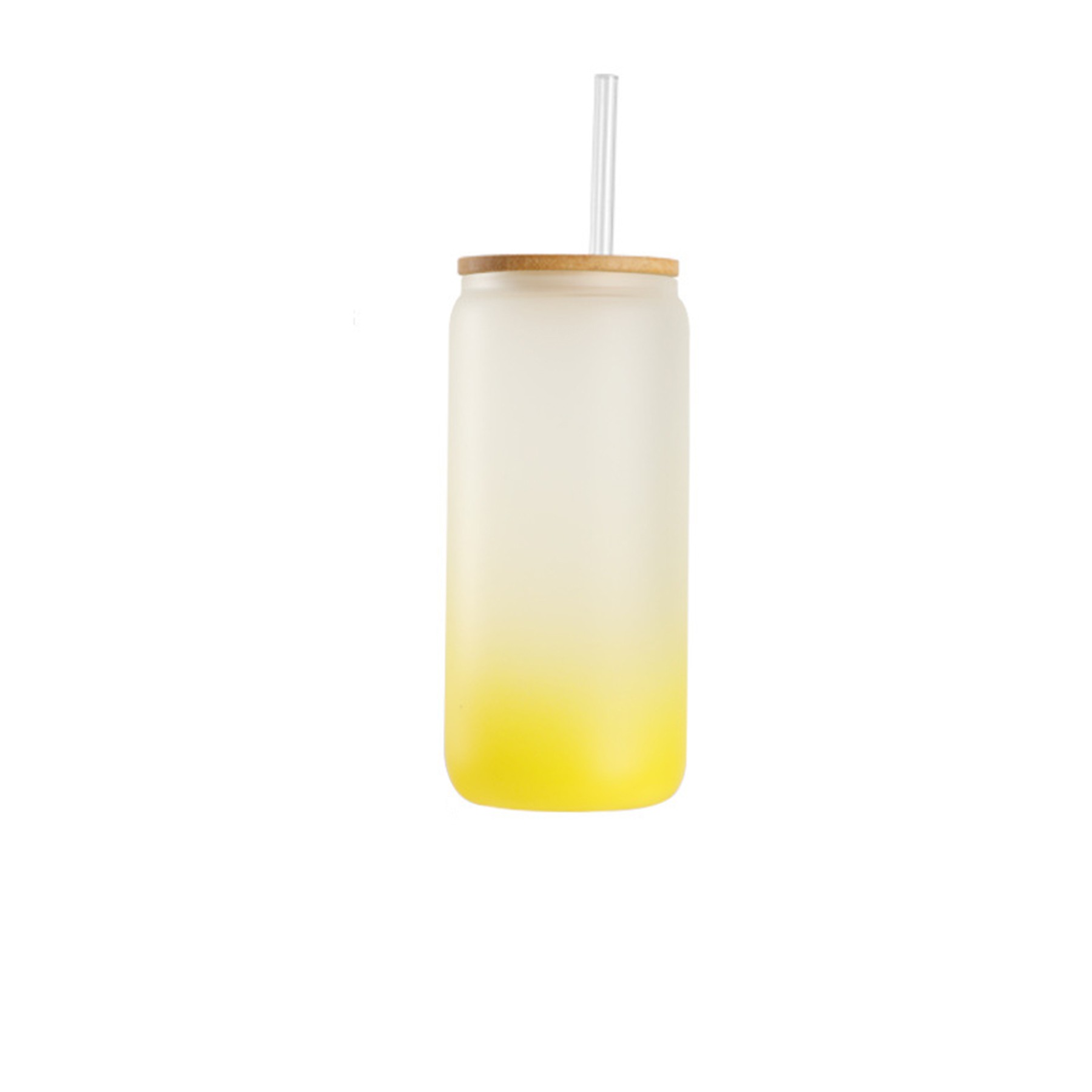 16 OZ Frosted Gradient Water Bottle With Straw 6