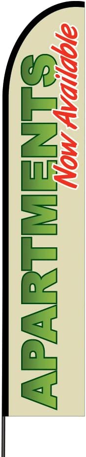 Apartments Now Available Flag Kit 15' Feet Feather Flag Sign Outdoor Banner 6