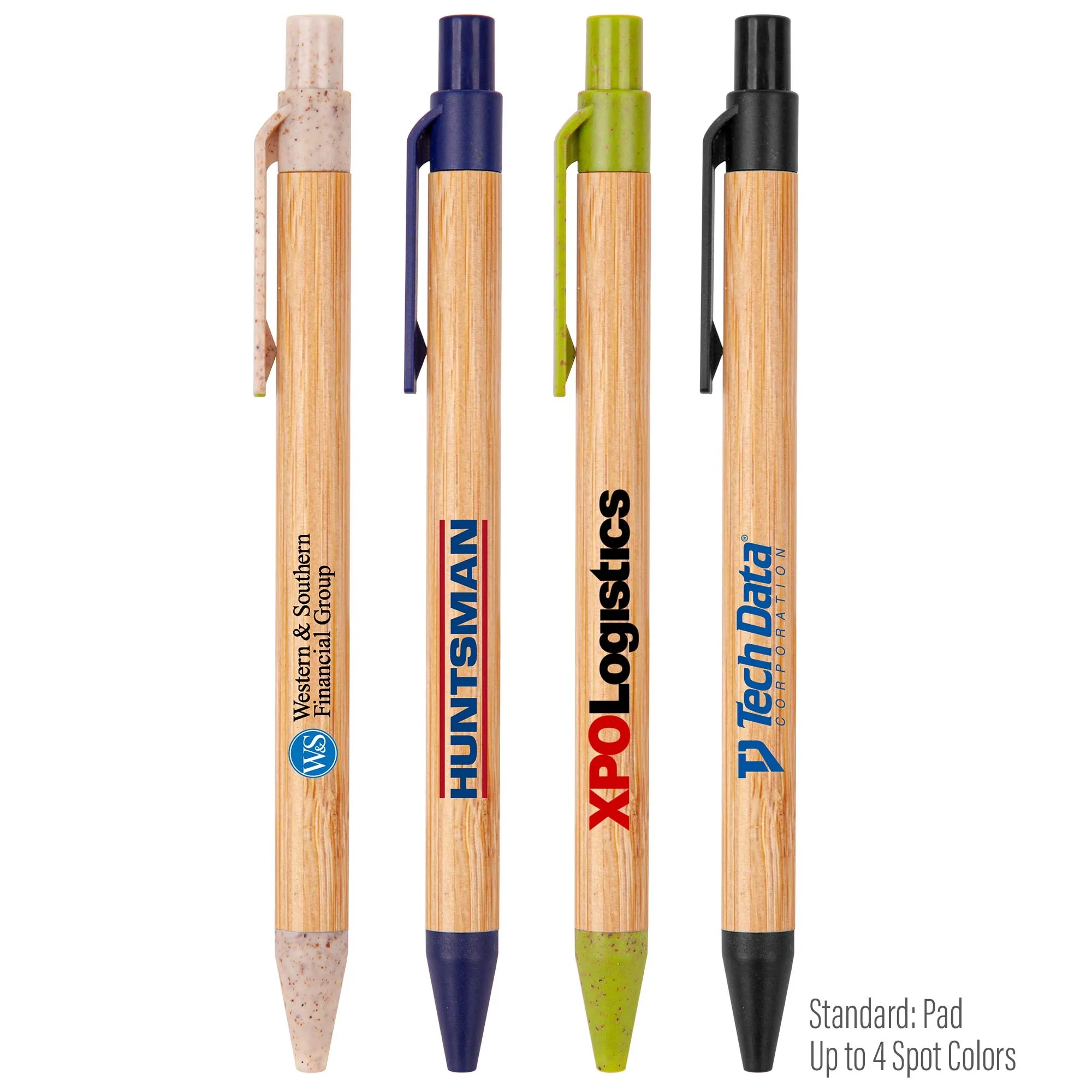 The Albury Bamboo Wheat Straw Click-Action Ballpoint Pen