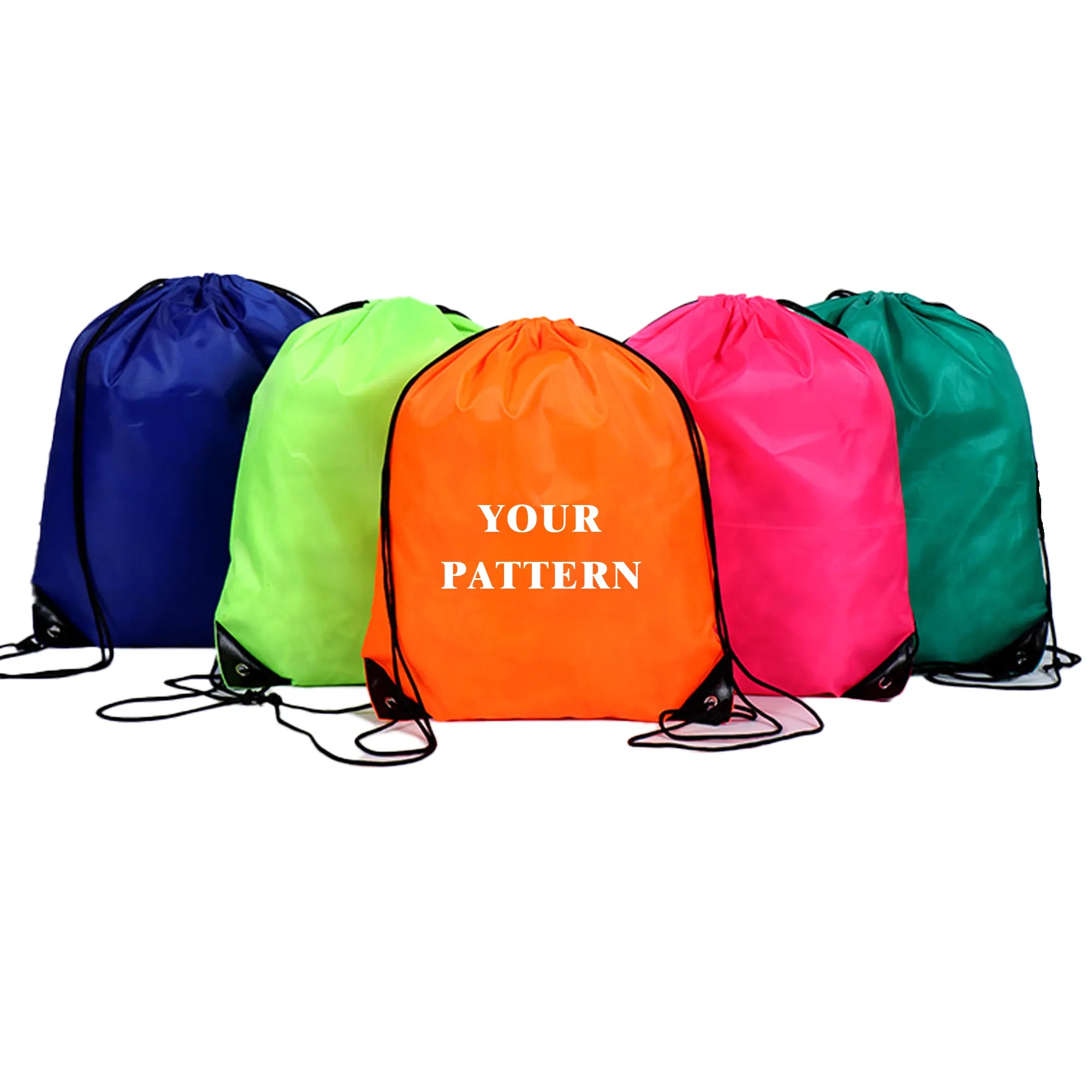 Sports Drawstring Backpack Polyester Storage Bag
