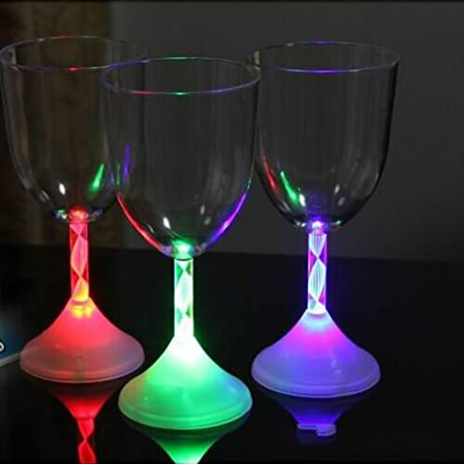 8Oz LED Light Up Flashing Wine Goblet 3