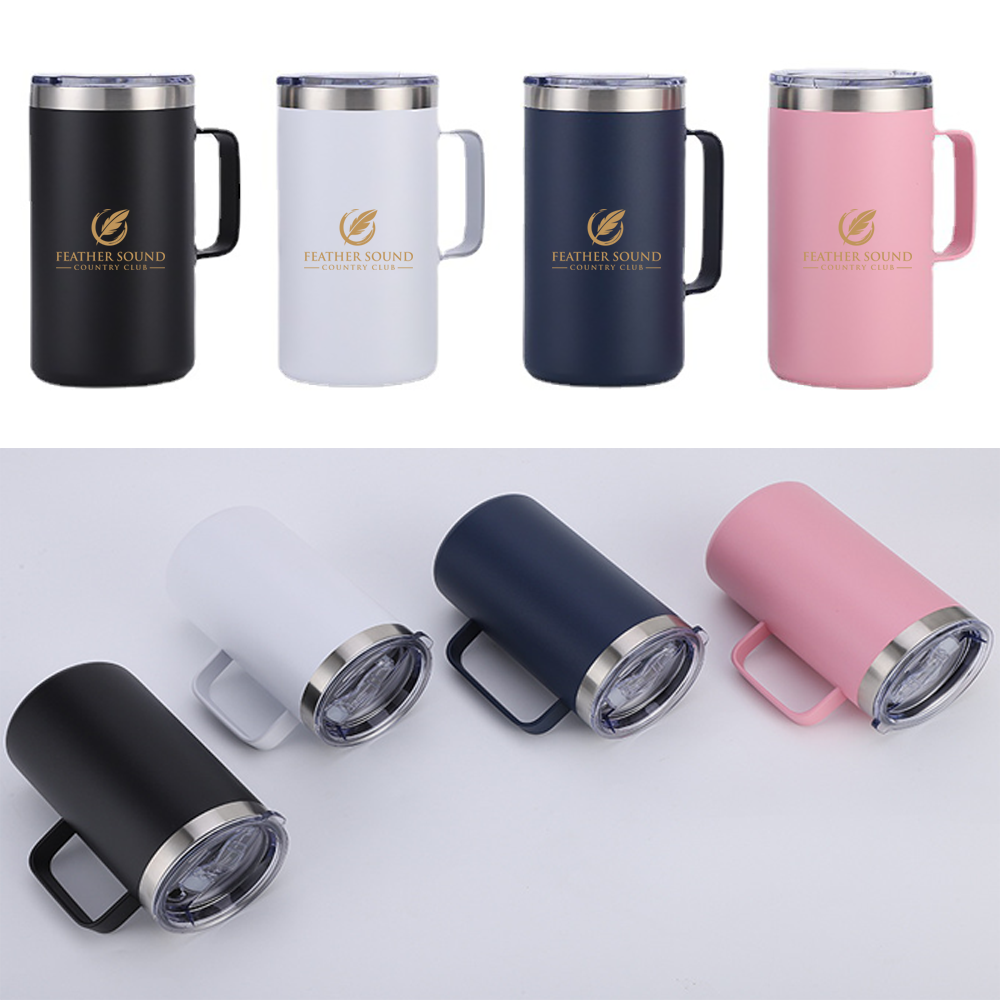 20Oz. Vacuum Stainless Steel Tumbler with Handle 6