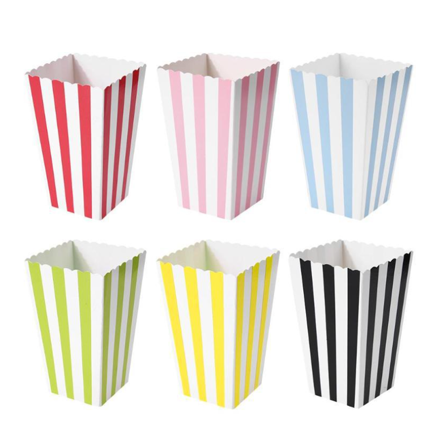 Fresh Style Striped White Dot Popcorn Box 2
