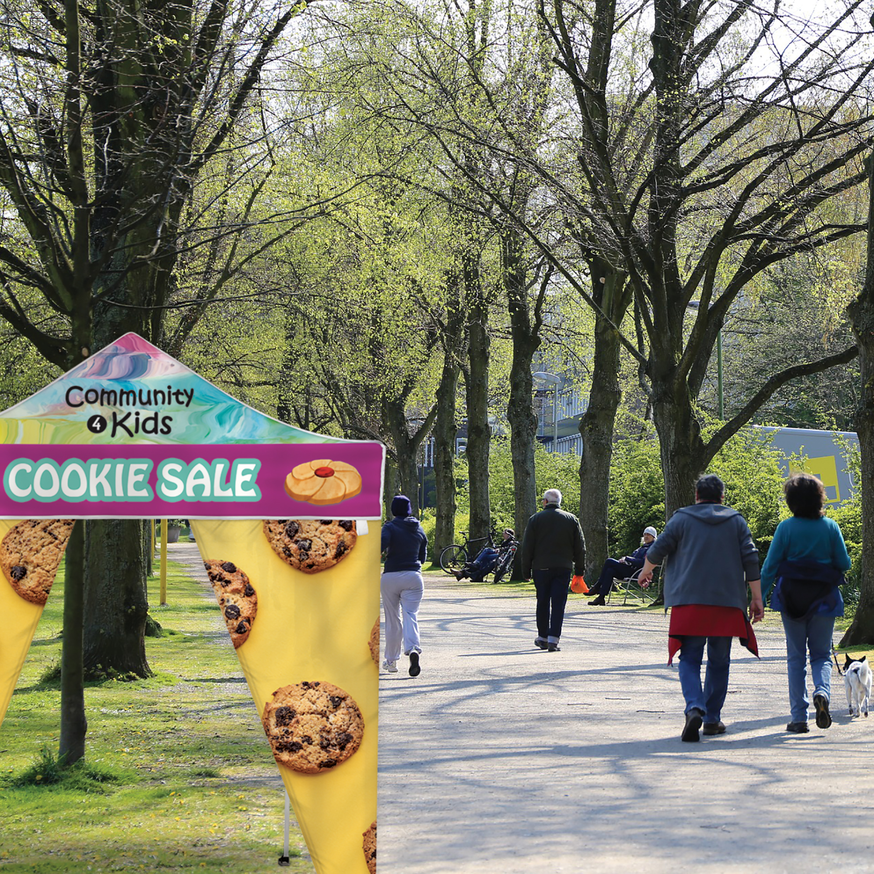 6.5' Premium Tent Corner Banner Set 12