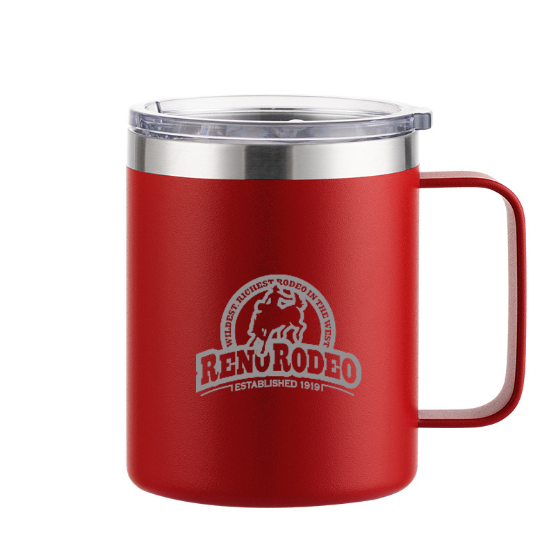 12 Oz Double Wall Stainless Steel Vacuum Insulated Coffee Mug With Lid 6