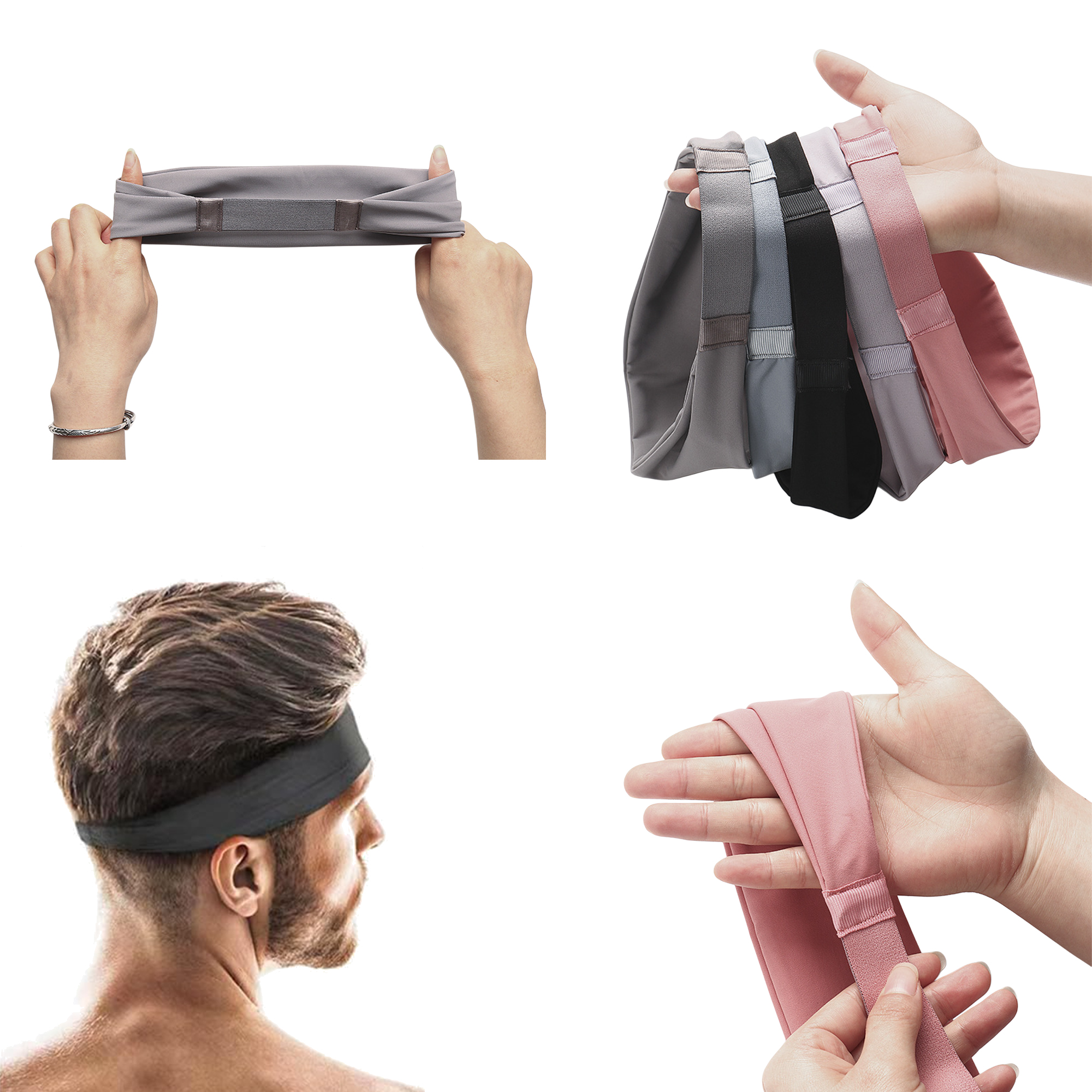 Full Color Unisex Solid Color Headband MOQ 50 3