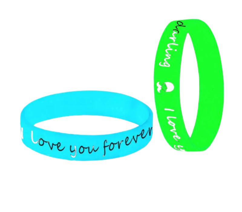 1 inch Glow In The Dark Silicone Wristband 2