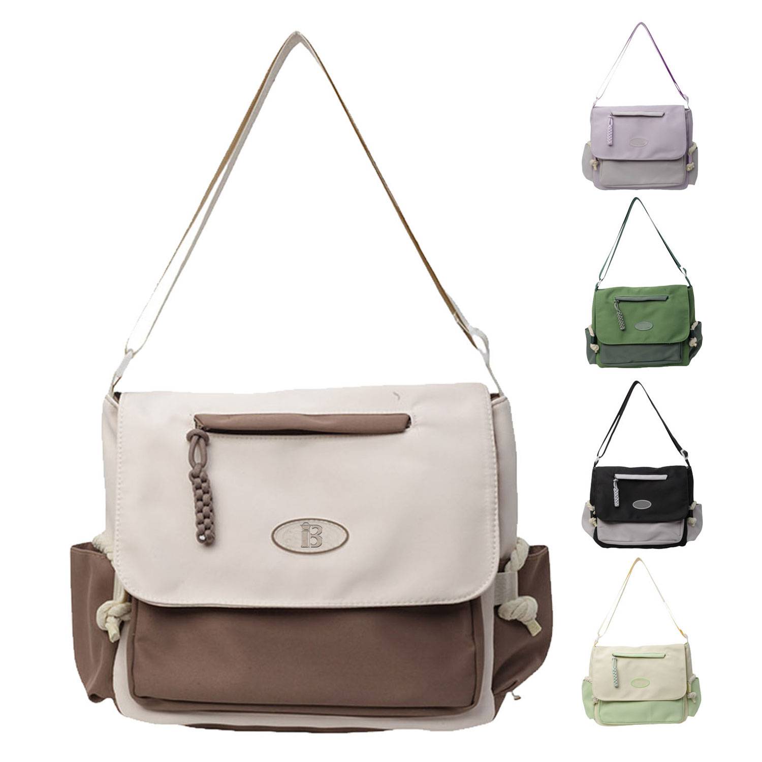 Lightweight Polyester Messenger Bag w/ Campus Style 3