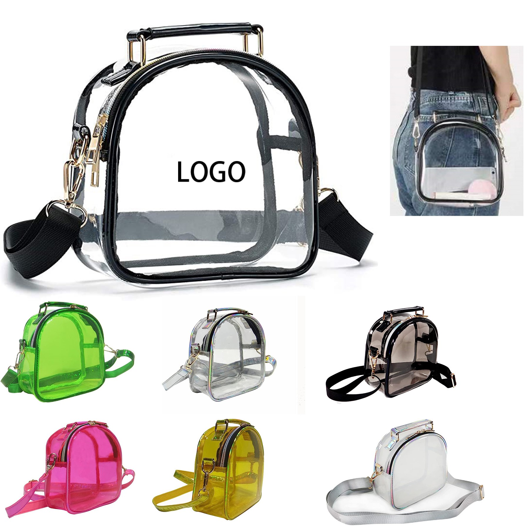 Clear Crossbody Shoulder Bag