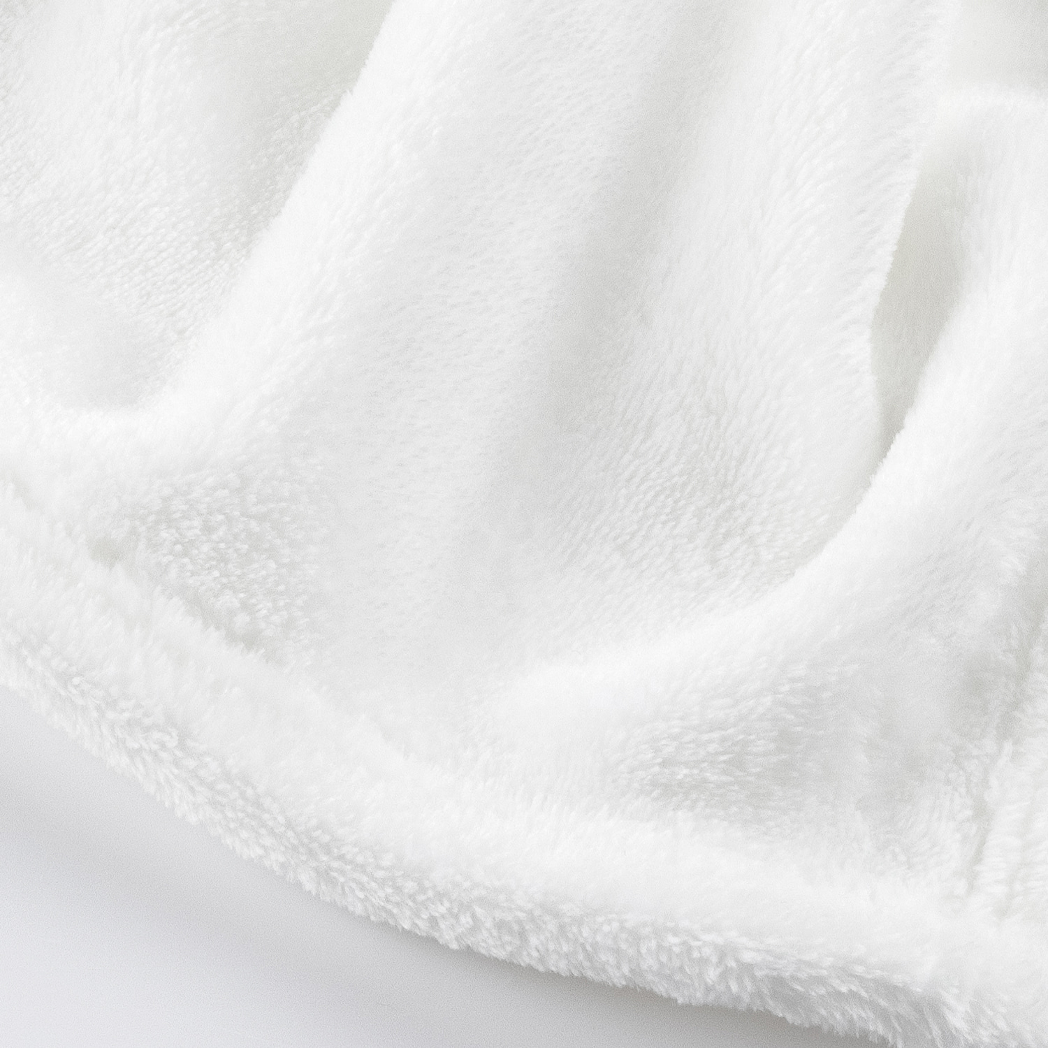 Plush and Cozy Mink Flannel Fleece White Couch sized Blanket, 50x60, Blank Only 8