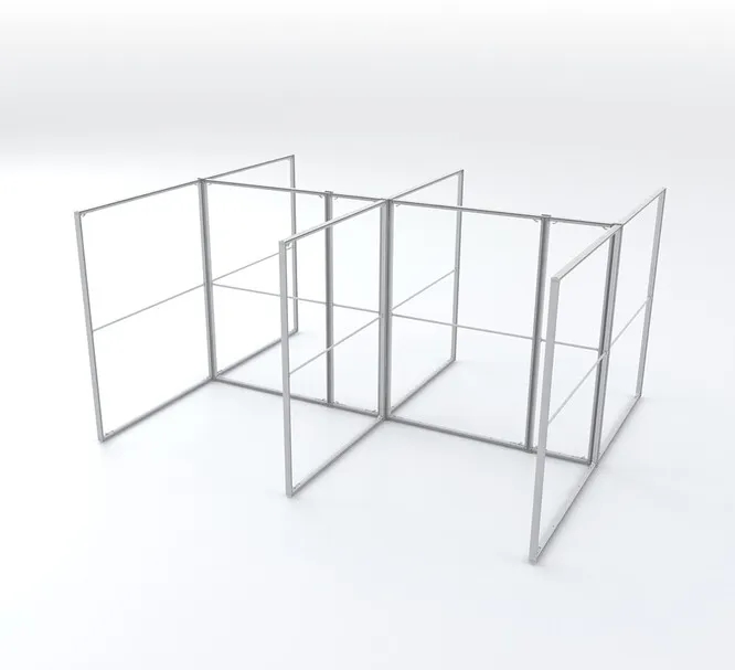 SEG Office Desk Partitions - 6 Desk. 3