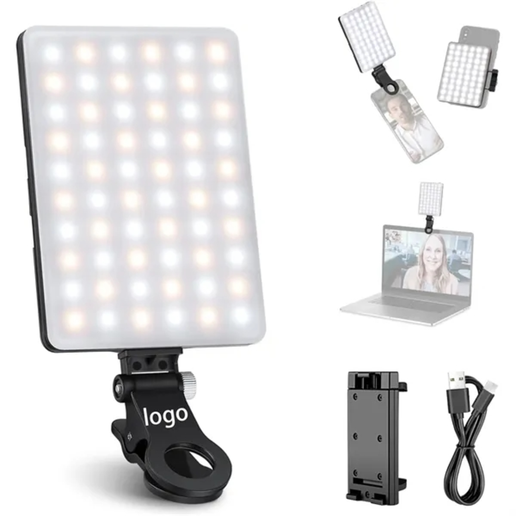 Selfie Light with Front & Back Phone Clip
2