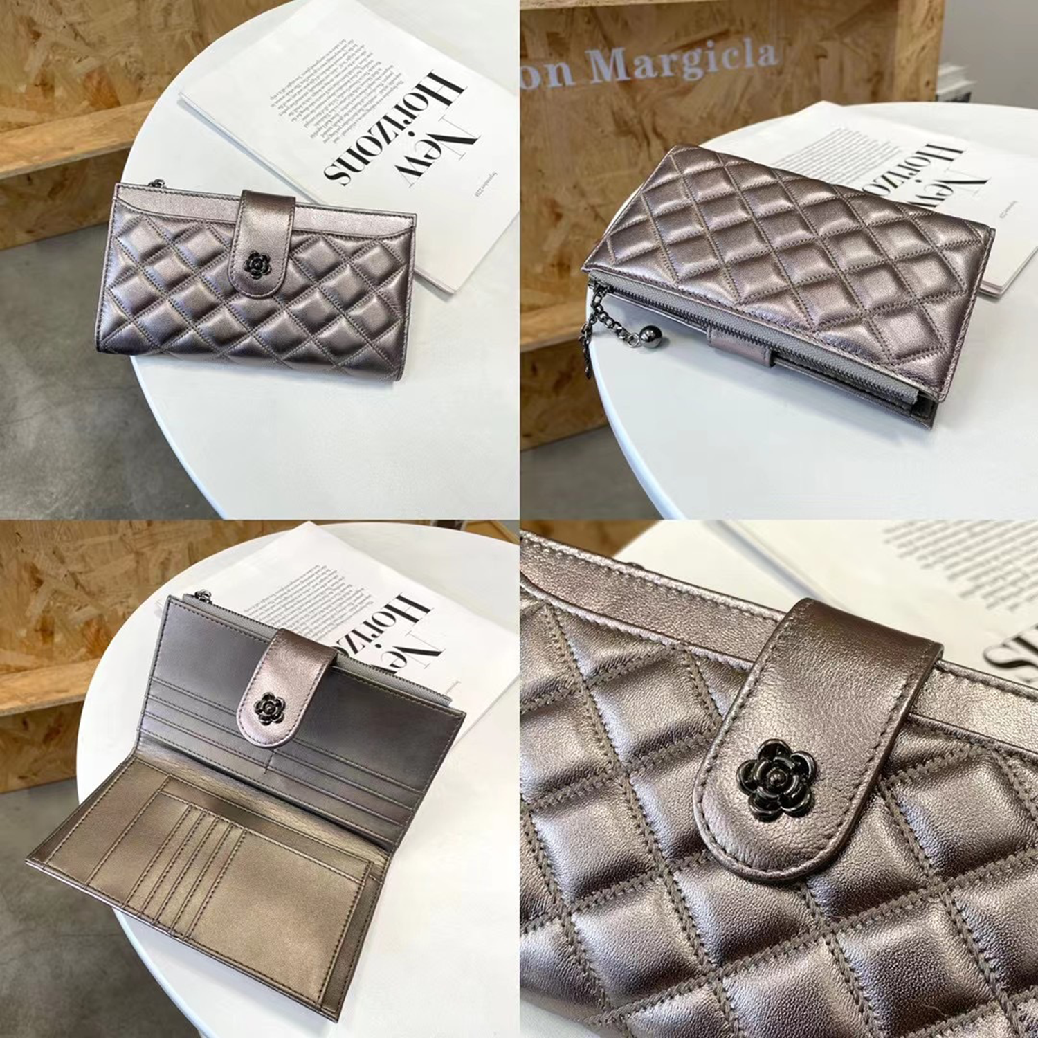 Genuine Leather Small Fragrant Style Women'S Wallet 5
