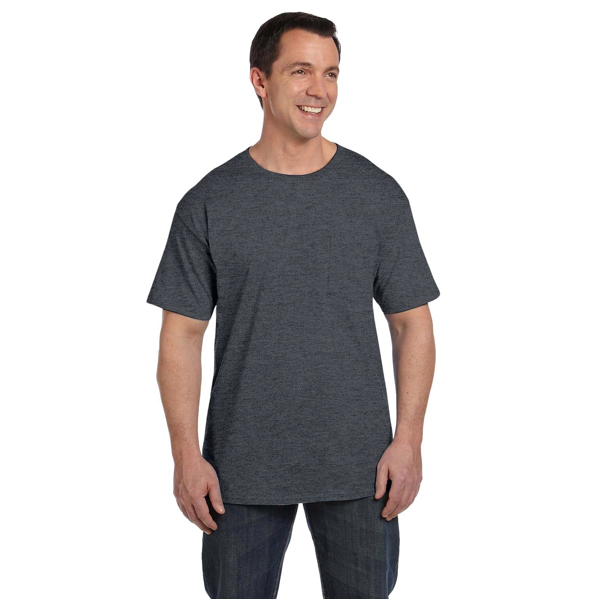 Hanes Adult 6.1 oz Beefy-T with Pocket 6