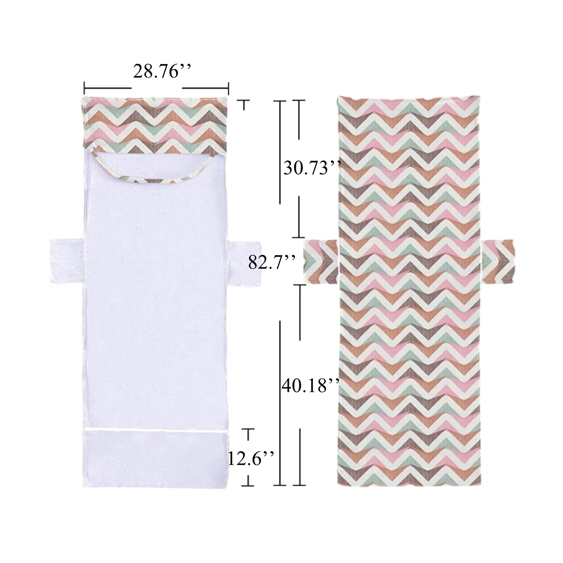 Microfiber Beach Chair Towel With Pocket 2