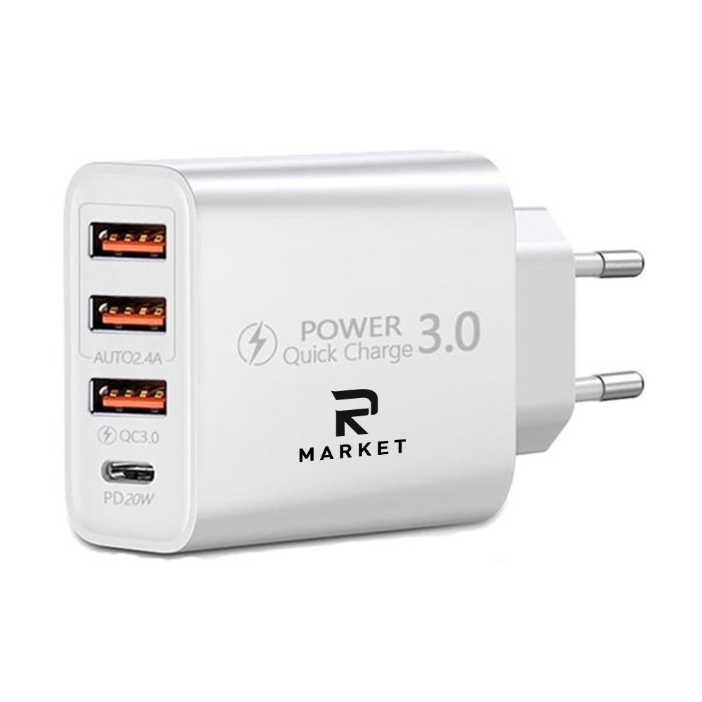 Ultra Compact Triple USB Power Plug Adaptive Fast Charging 1