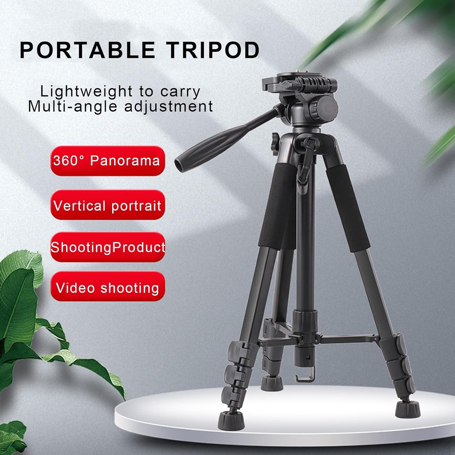 Portable Aluminum Travel Camera Tripod Stand 6