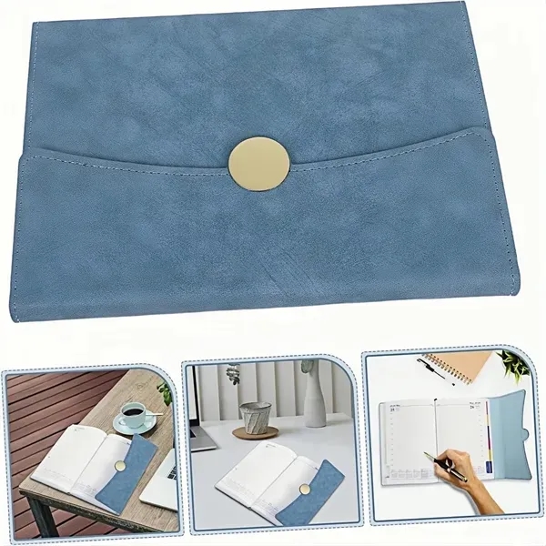 PU Leather Notebook with Slim A5 Refillable Journal 6