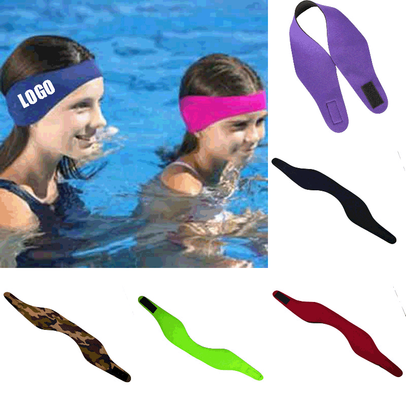 Adjustable Swimming Ear Protection Bands /Cute Cartoon Waterproof Swim Headbands 1