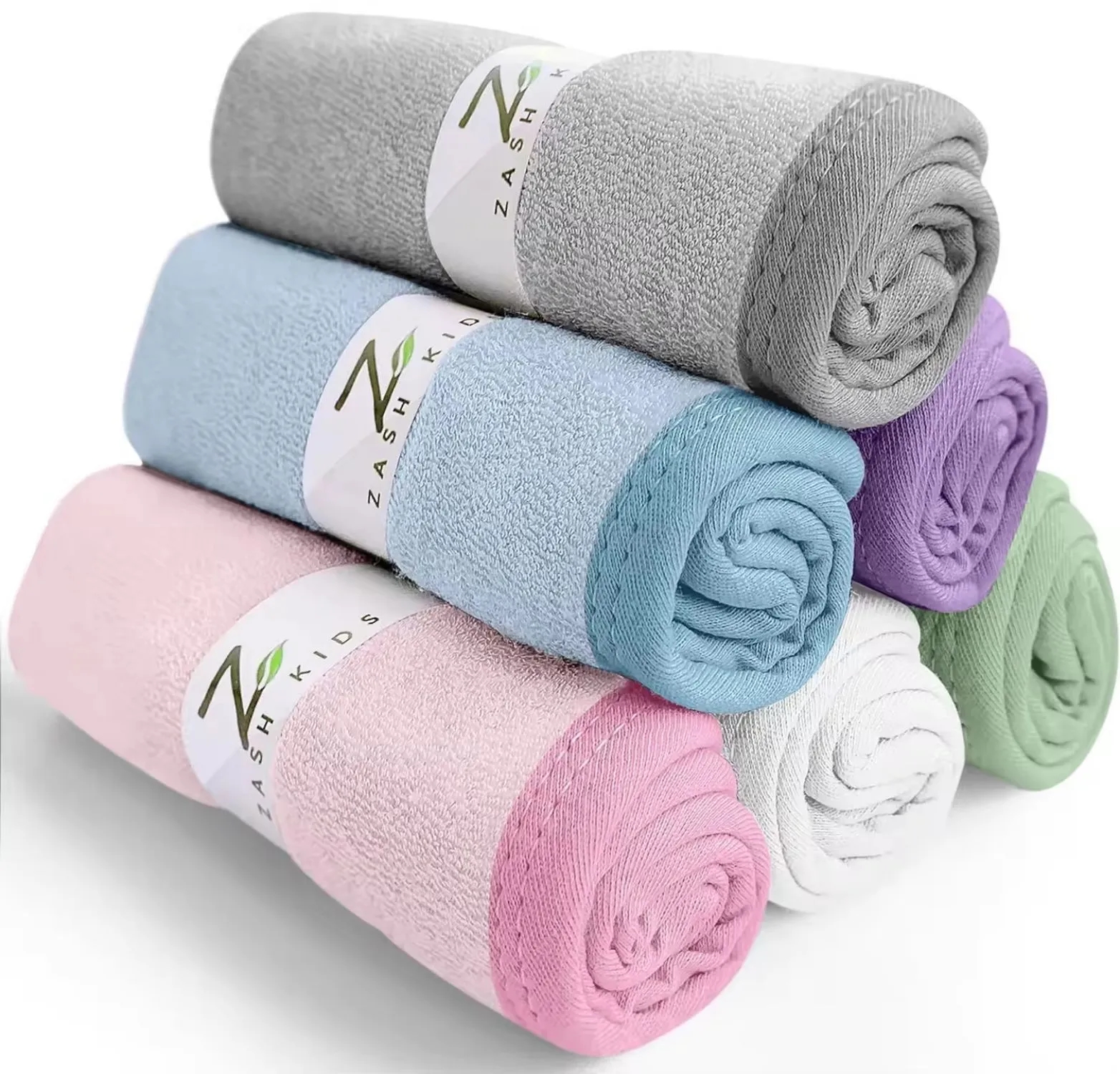 Bamboo Fiber Baby Washcloth Towel 6