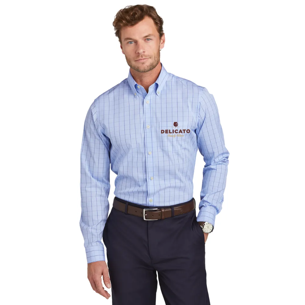 Brooks Brothers(R) Wrinkle-Free Stretch Patterned Shirt 1