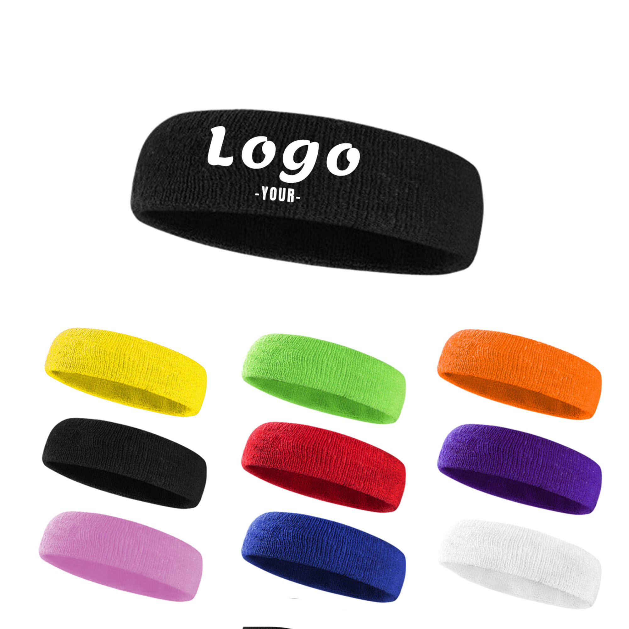 Sports Sweatband Headband MOQ 100PCS 2