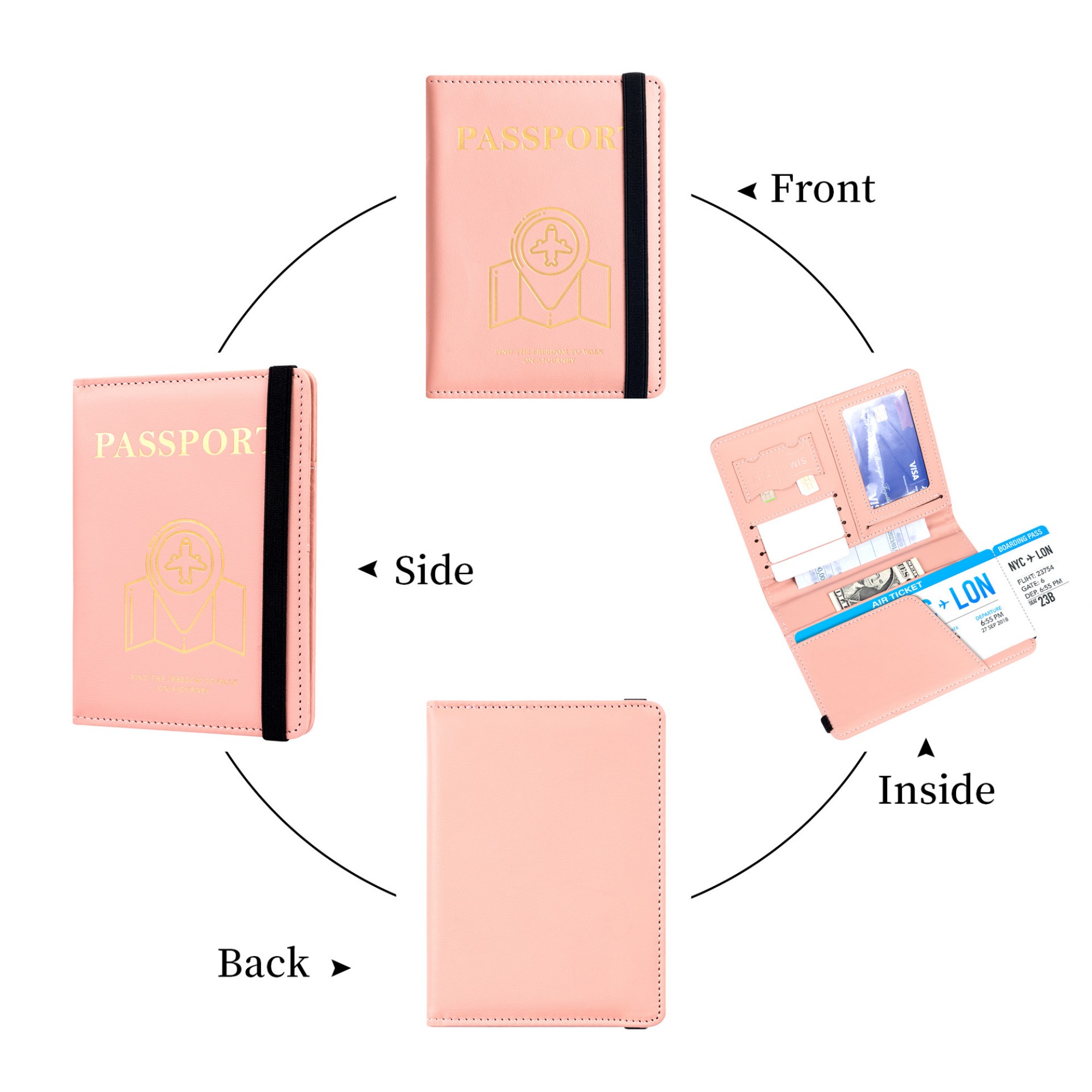 PU Leather Passport Holder 3