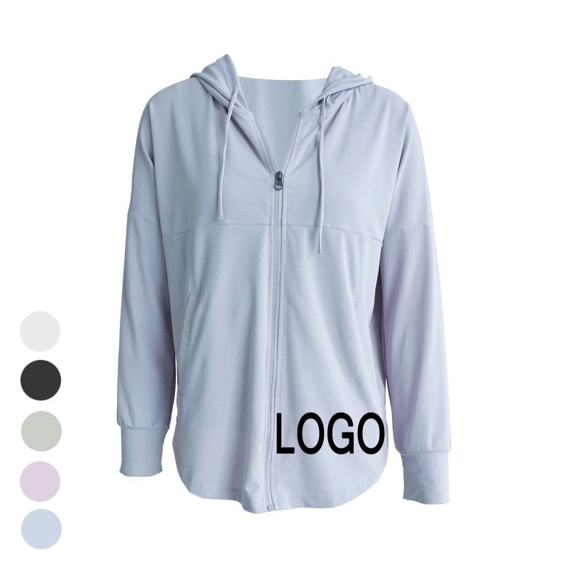 UPF50+ Full Zip Quick-Dry Cooling Sport Hoodie Jacket -Women 2