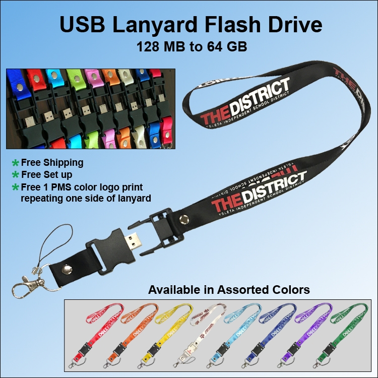 Lanyard Flash Drive / USB - 128B