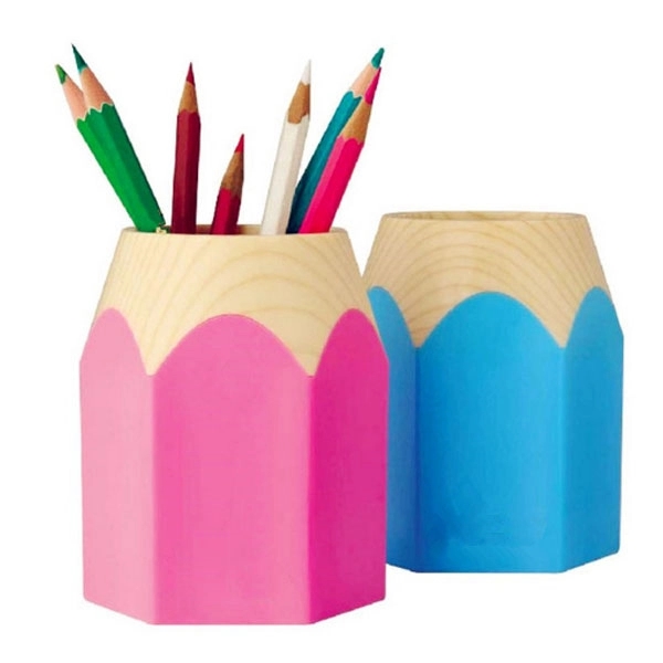Pencil Shape Plastic Pen Holder 4