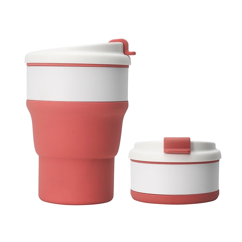 Collapsible Cup Silicone Folding Mug Sport Bottle with Lid 5