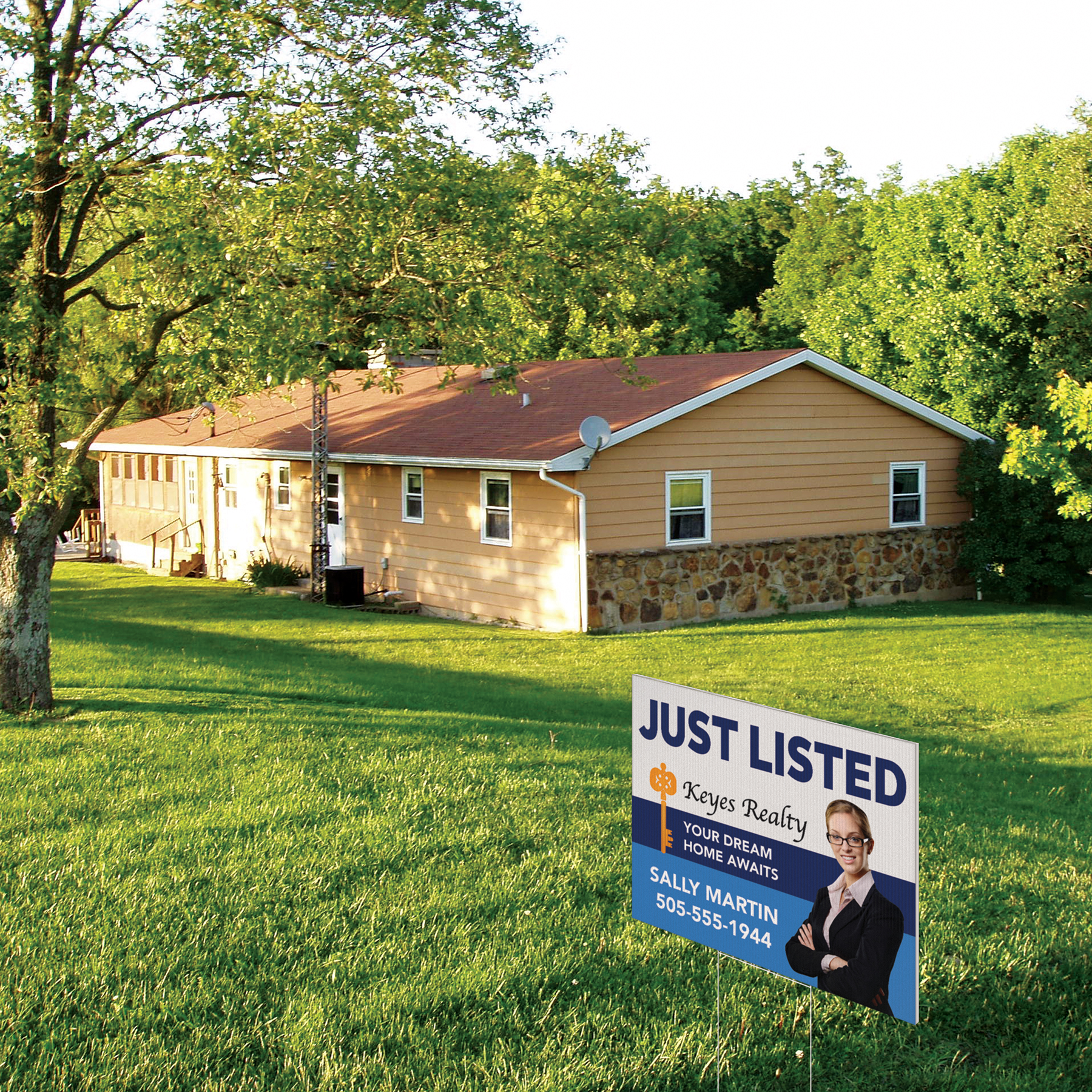 Large Corrugated Yard Sign - Full Color - 1 Side 8