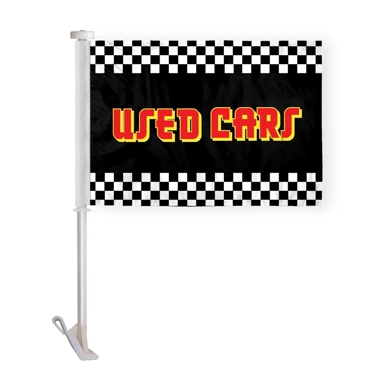 10.5" x 15" Advertising Car Flag - wPoly 1 Ply 27