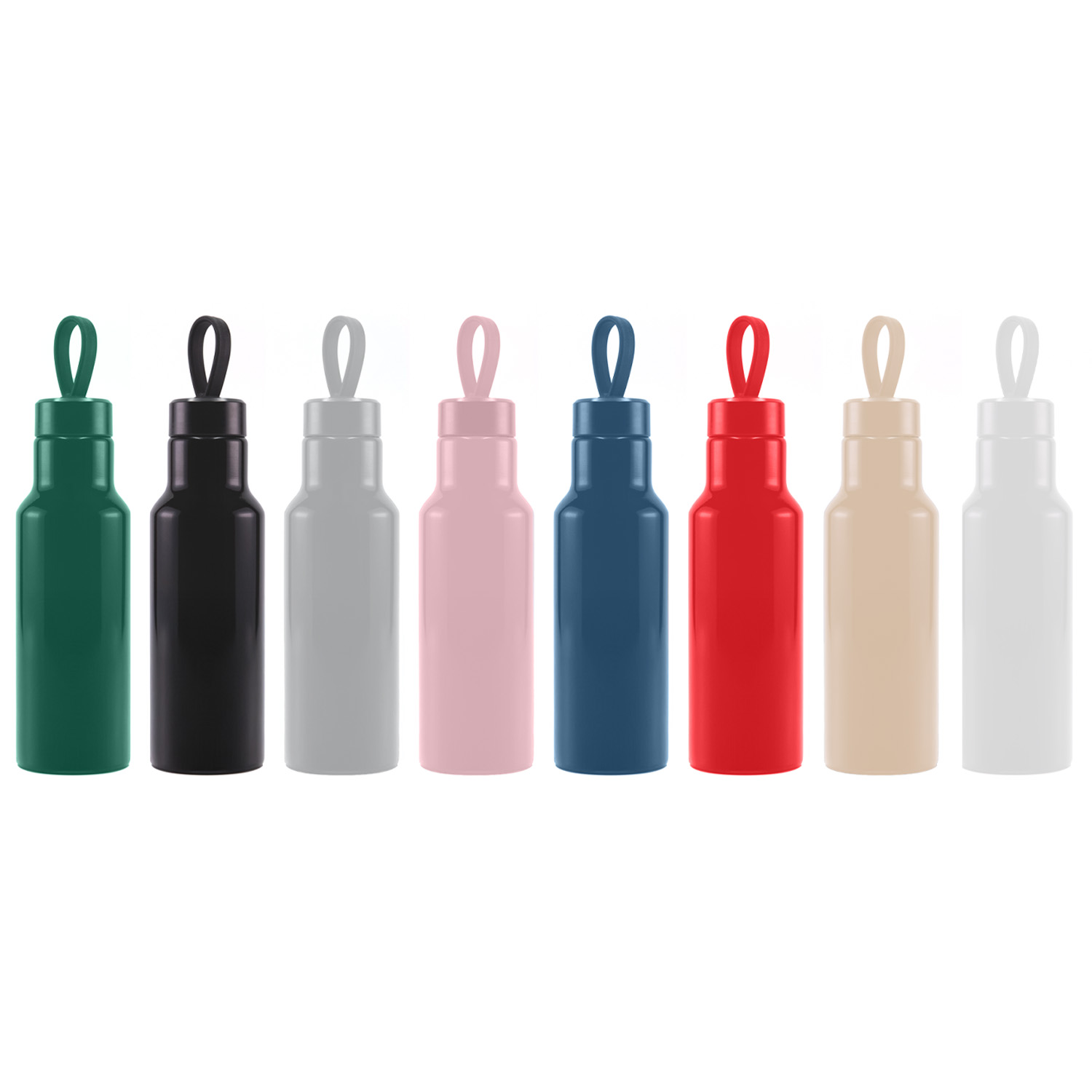 24 oz Recycled Aluminum Loopy Bottle, custom water bottle with logo imprint 2