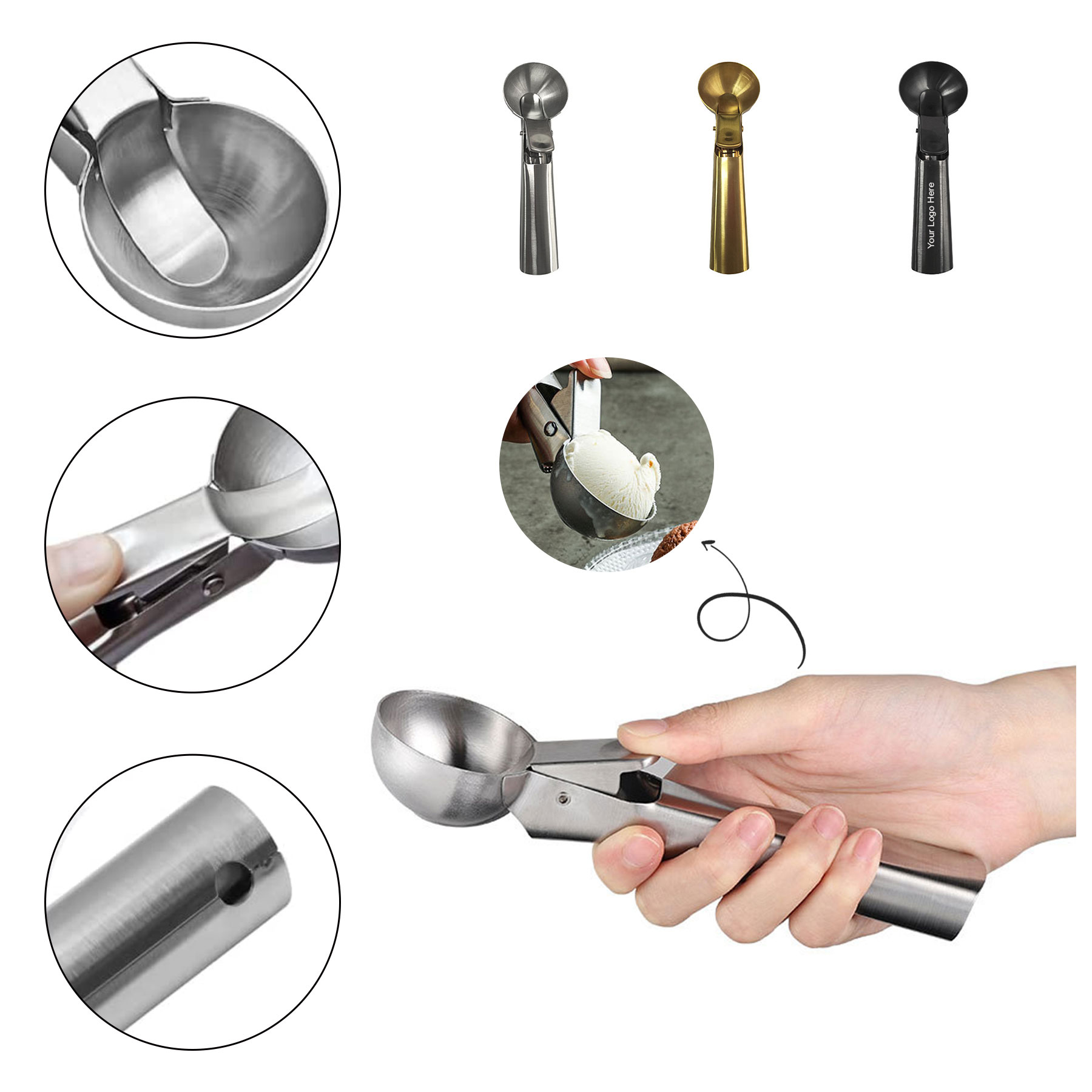 Ice Cream Scoop with Trigger 2