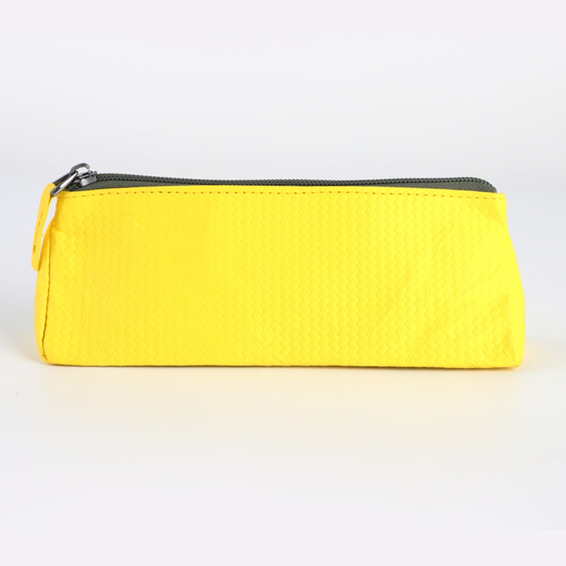 Solid Color Unisex Zipper Pencil Case 4