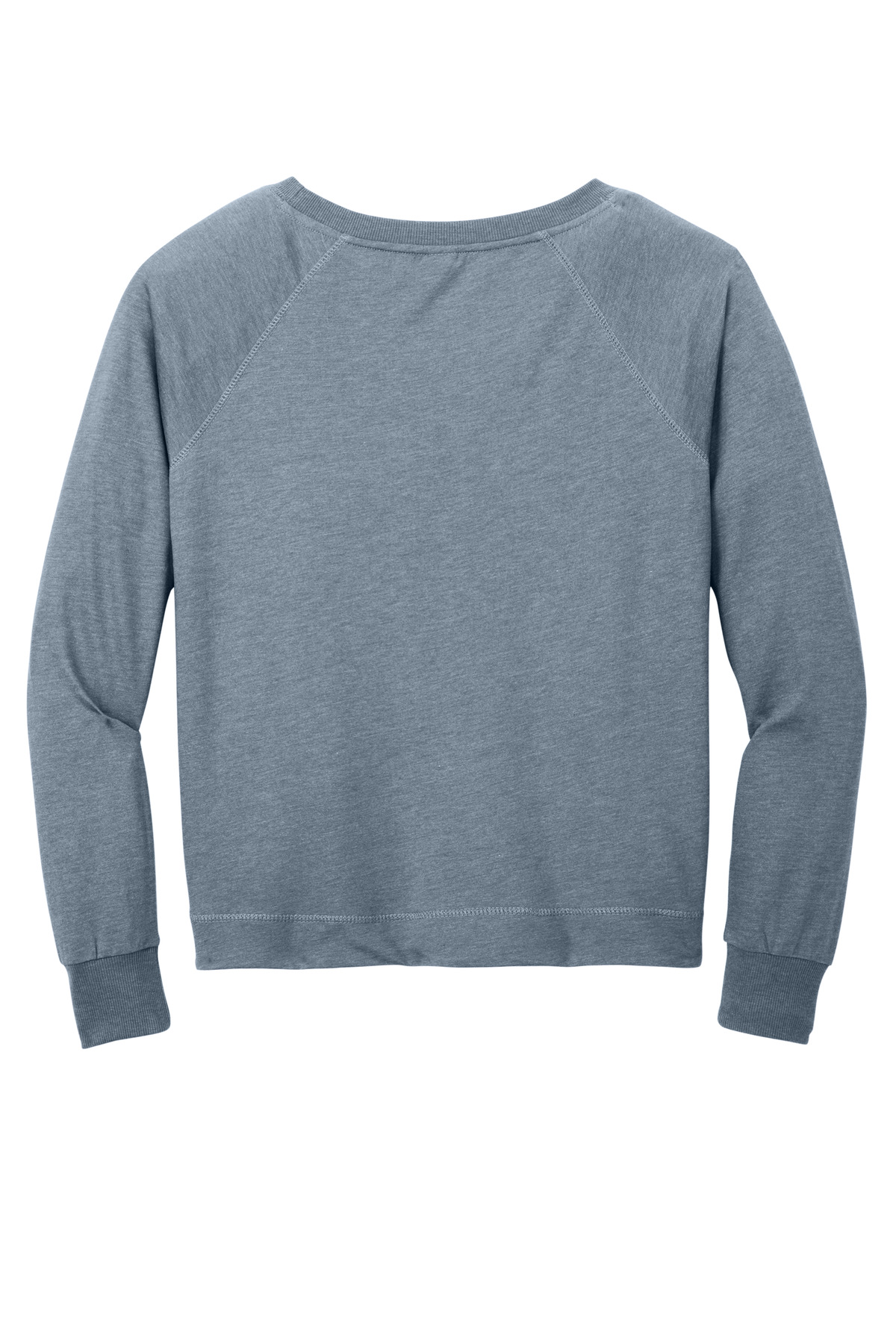 District Women's Featherweight French Terry Long Sleeve Crewneck DT672 2
