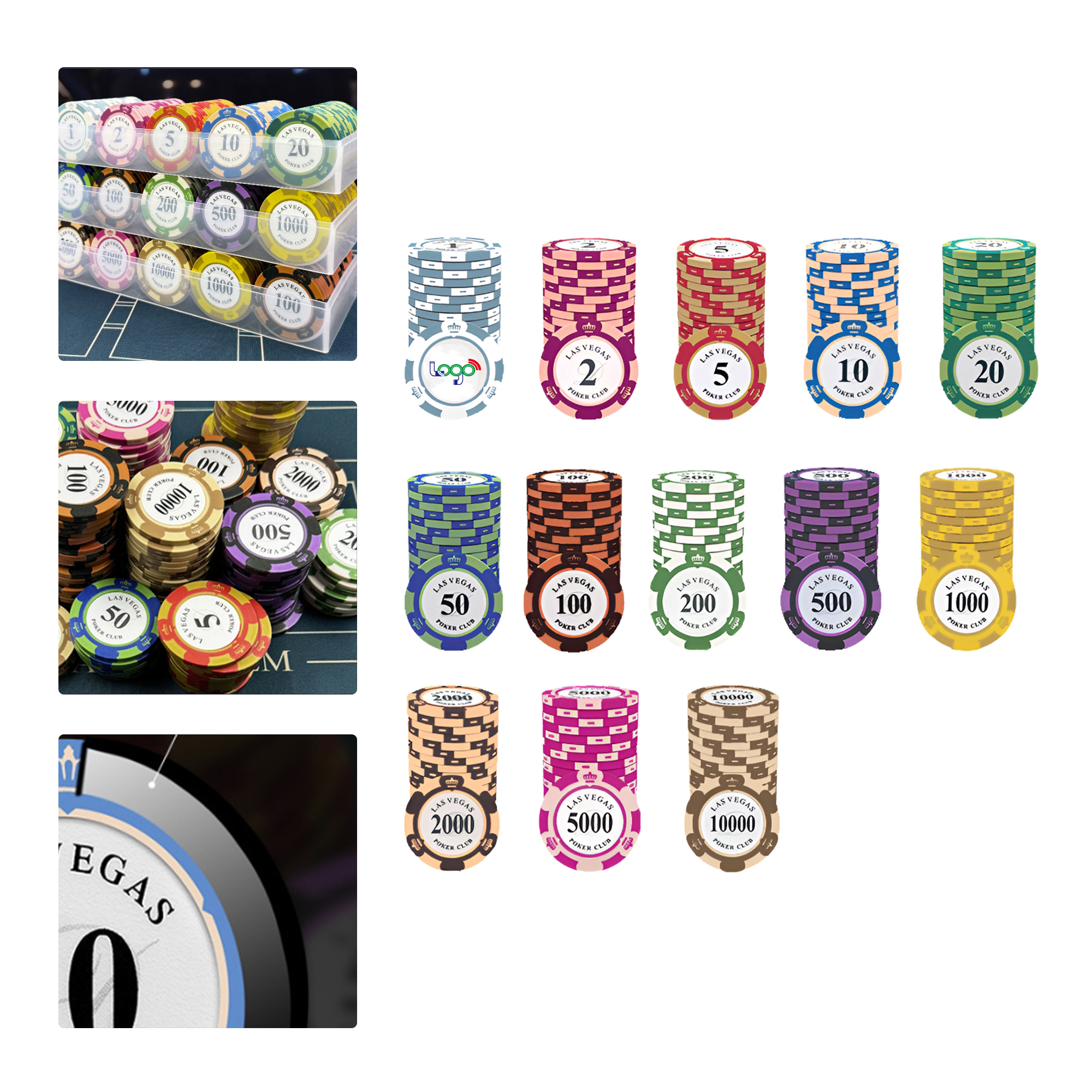 MOQ 50 Clay Poker Chips 1