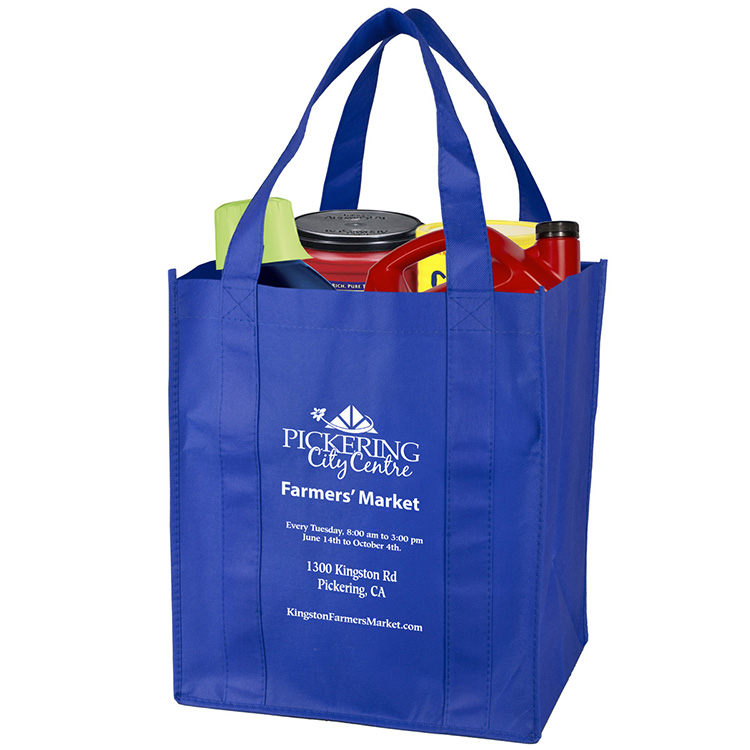 13"W x 15"H x 10"Gusset -"SUPER MEGA" Grocery Shopping Tote Bag 14