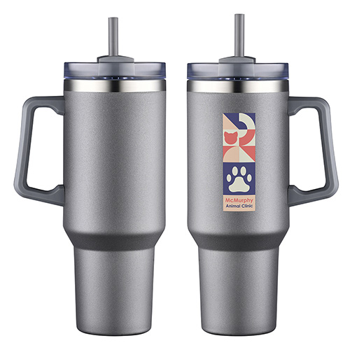 Genoa 40 oz Vacuum Insulated Travel Mug with Straw 18