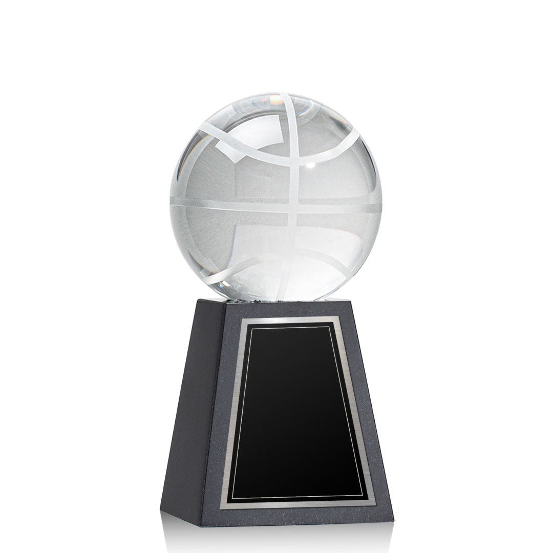 Basketball Award on Tall Marble Base 12