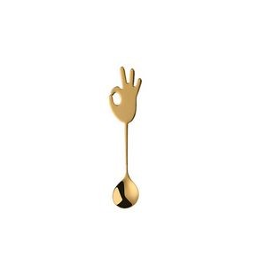 Stainless Steel Creative Spoon OK Gesture Design 2